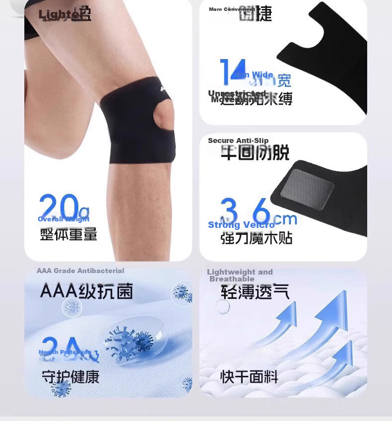 LI-NING Knee Pads Sports Running Men Women Meniscus Protective Cover Non-Slip Basketball Football Badminton Mountaineering Knee Support 6