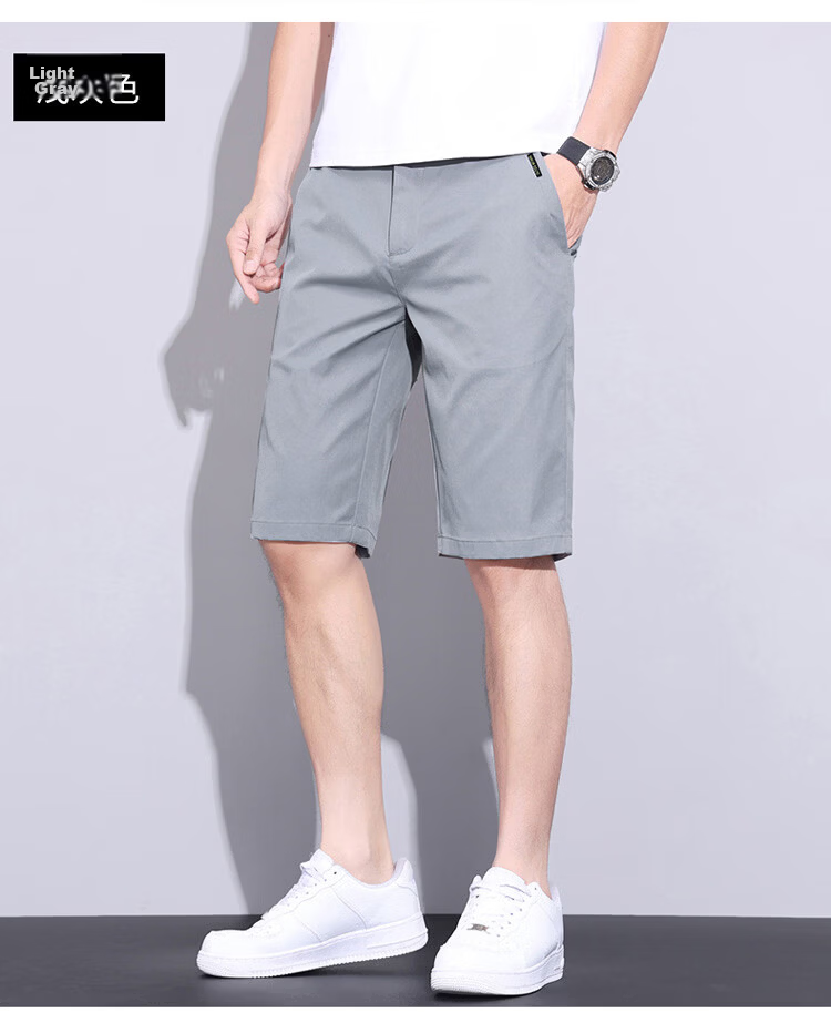 JEEP Men's Summer Lightweight Breathable Ice Silk Casual Loose Straight-Fit Khaki Shorts Size 28 10