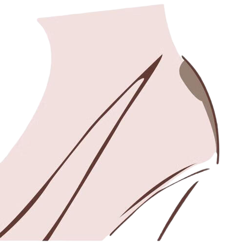 FOOTOPPO Heel Grips, Foot Pads, Anti-Friction Stickers for Shoes, High Heels, Size Adjustment, Shoe Anti-Slip Heel Pads