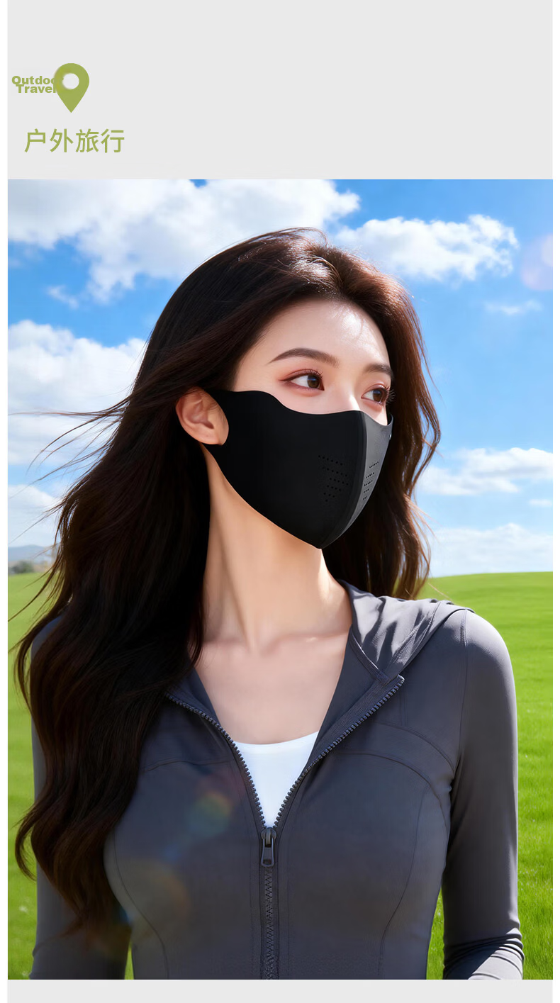 Warrior Sunscreen Face Mask for Women High-Value Spring Summer Cooling 2026 New Outdoor Cycling Breathable Mask 15