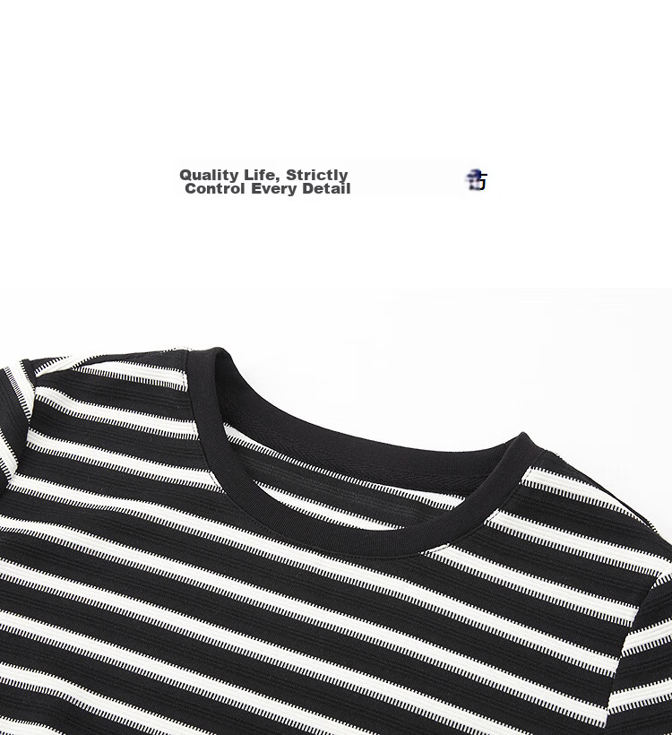 Demana Black and White World Summer Retro Striped Colorblock Slim Fit Crew Neck Short Sleeve T-Shirt for Petite Women Premium Quality 12