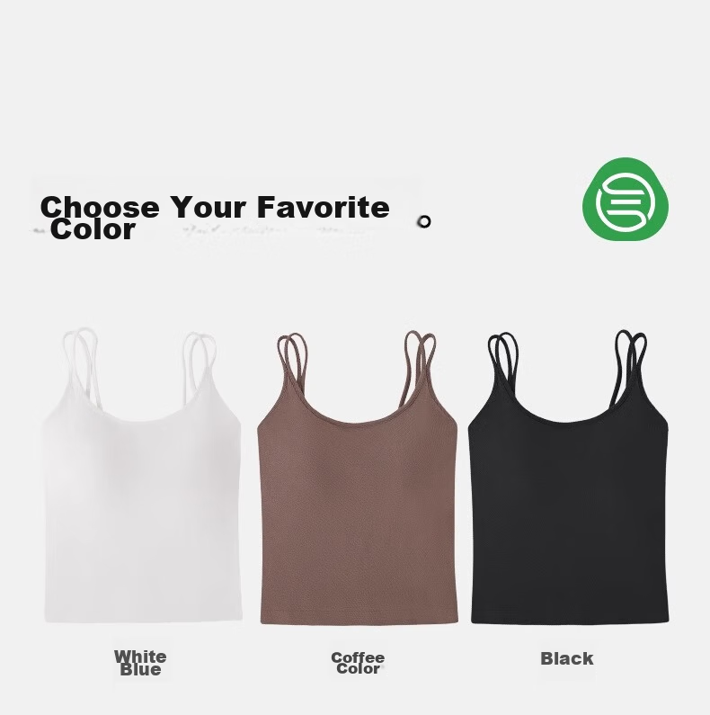 LangSha Women's Strap Vest with Built-in Bra, Modal Tube Top, Backless Innerwear, Wearable as Outerwear 25