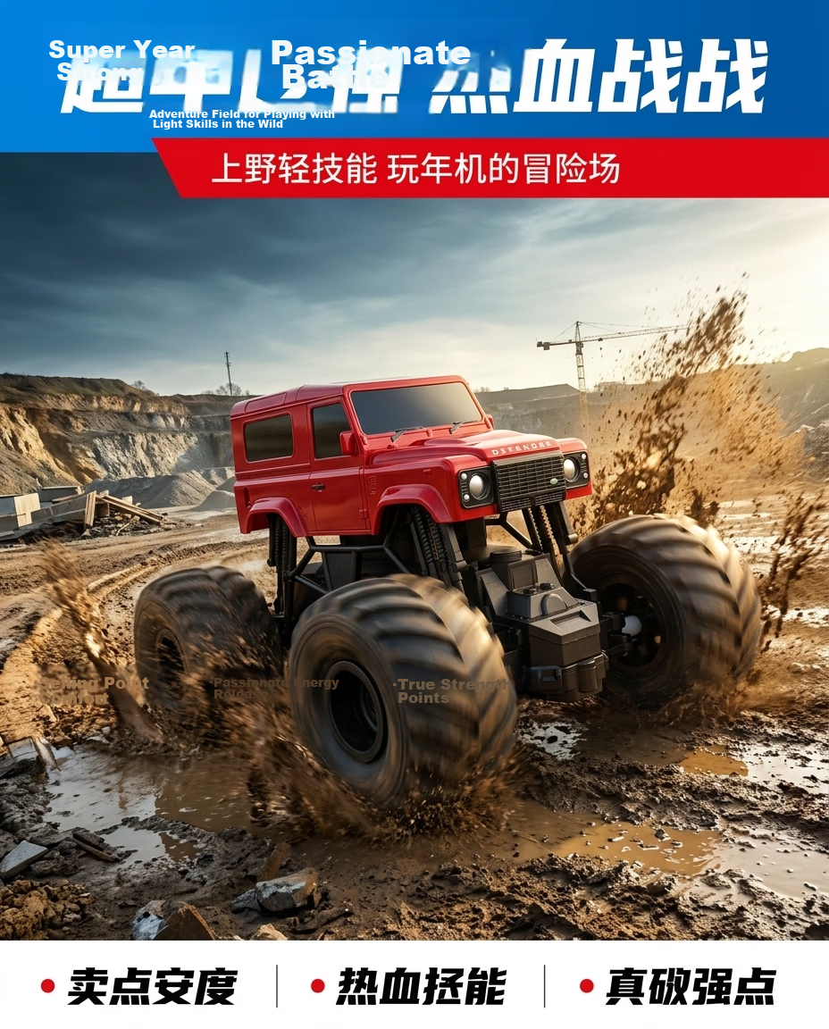 Double Eagle Land Rover Defender D90 Remote Control Off-Road Monster Truck Durable RC Car Kids Boys Birthday Gift 2