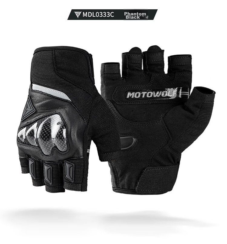 MOTOWOLF Motorcycle Riding Gloves Four Seasons Racing Carbon Fiber Anti-Fall Touchscreen Men 18