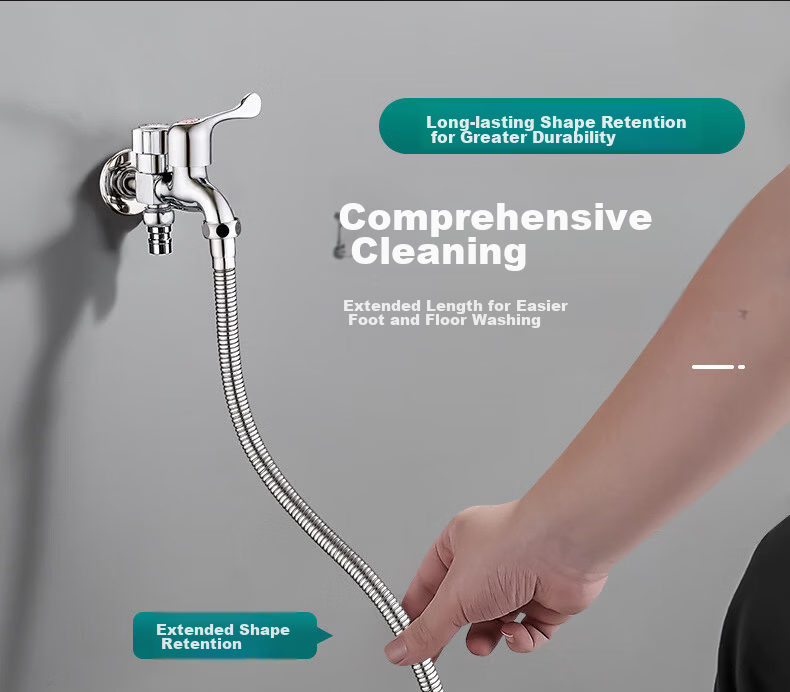 KEGOO Faucet Extender Universal Splash-Proof Connector Filter Aerator Swivel Extension Hose Universal Nozzle K5153 13