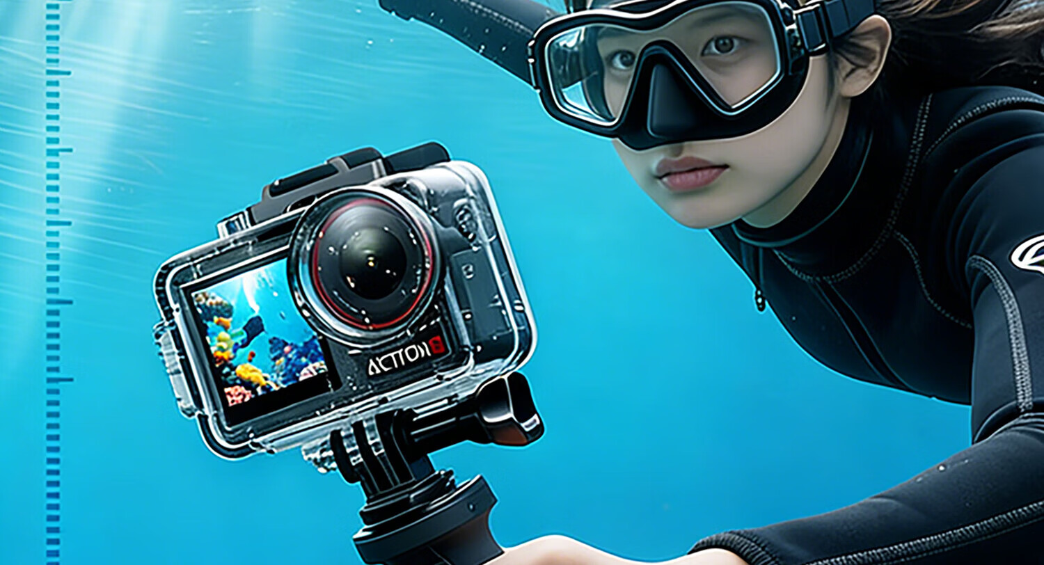 Shili Fan Waterproof Case for DJI Action 5 Pro Diving Case Action 4 Diving Accessories Kit High Transparency Protective Cover Sports Camera Accessories 10