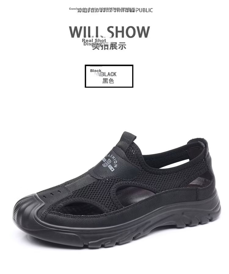 Jingzhenlianggong New Casual Sandals High-Quality Ultra-Soft Men's Breathable Sandals Wear-Resistant Non-Slip Dark Brown [Water-Resistant] Size 41 22