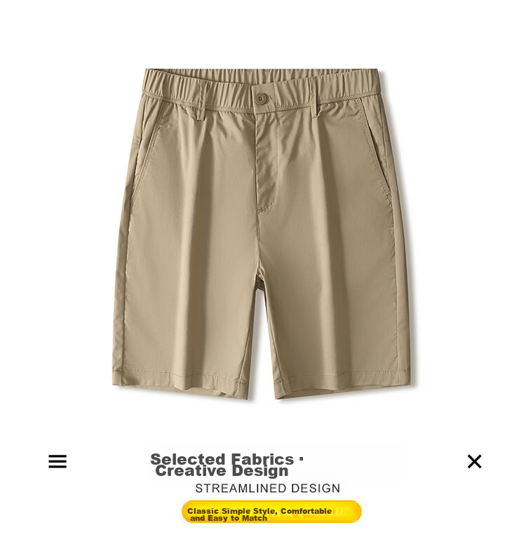 Hodo Men's Summer Casual Business Workwear Running Sports Beach Shorts Five-Point Pants 2