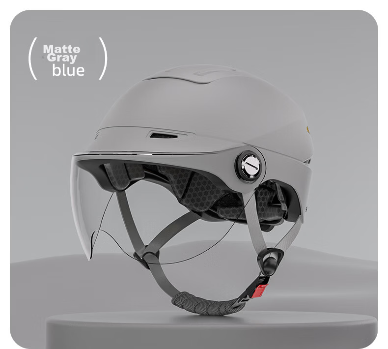 YUANBANG Helmet Electric Vehicle 3C Certified New National Standard Class A Electric Motorcycle Half Helmet Unisex Summer Breathable Safety Helmet Four Seasons Universal Off-White with Ventilation Len 17