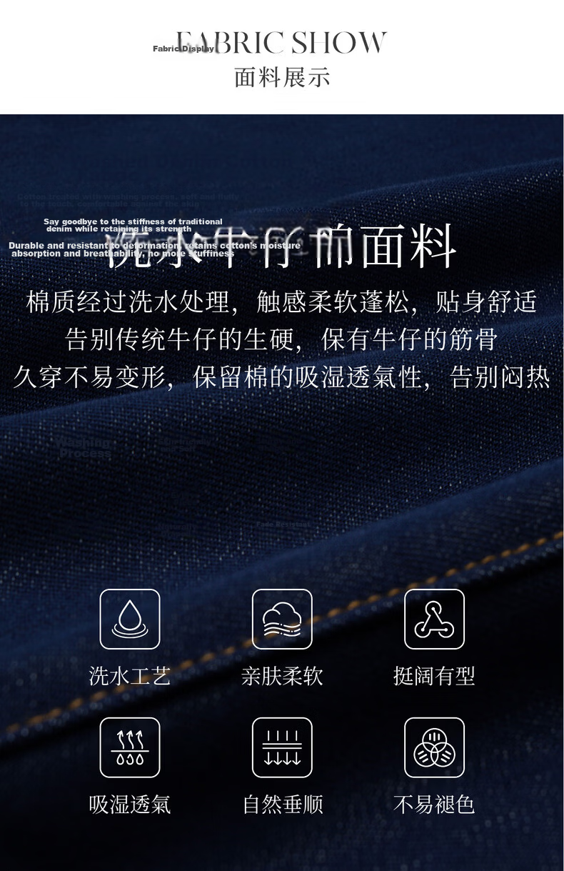 Olrain Vintage V-Neck Waist-Cinched Denim Long Sleeve Dress for Women Spring Shirt-Style Long Dress Denim Blue M 25