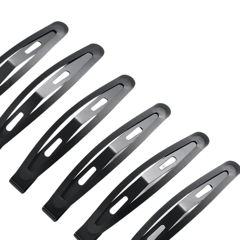 Liqing Black Hair Clips [15 Pieces], Side Clips for Bangs, Back of Head Clips, Bangs Clips, Straight Clips for Wome