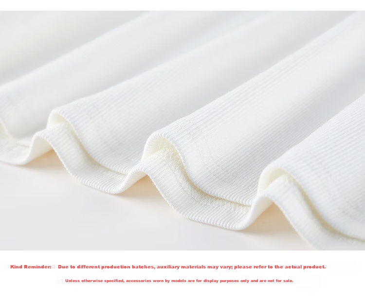 Shangdu Bila Colorblock U-Neck Cotton Blend T-Shirt Women Spring Bow Embroidery Stretch Knit Top Gentle Youthful Temperament Layering 20