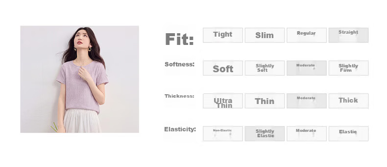 Sllsky Textured Shoulder T-Shirt Short Sleeve Women Summer 2026 New Commuter Casual Petite Crew Neck Top 8