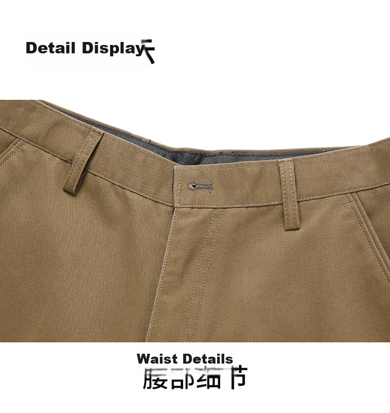 FIRS Long Staple Cotton Men's Spring Autumn New Business Loose Straight Casual Pants Dad Work Pants 19
