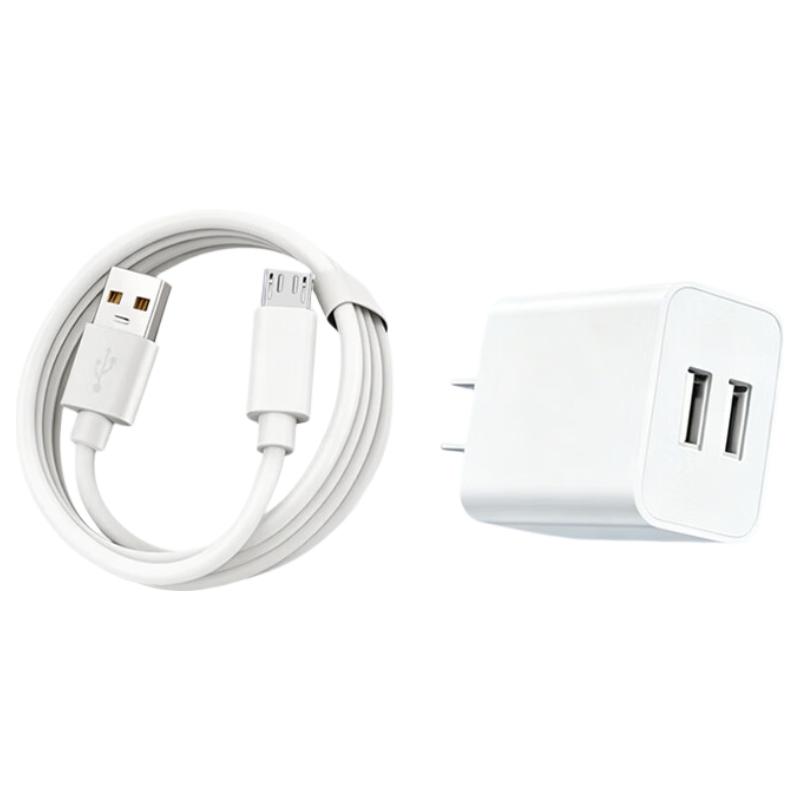 Baking Multi-Port Dual USB Fast Charger Compatible with Xiaomi/Huawei Watches, Earphones, Surveillance Cameras, Reading Pens, Bluetooth Speakers, Small Desk Lamps, and Mini Fans