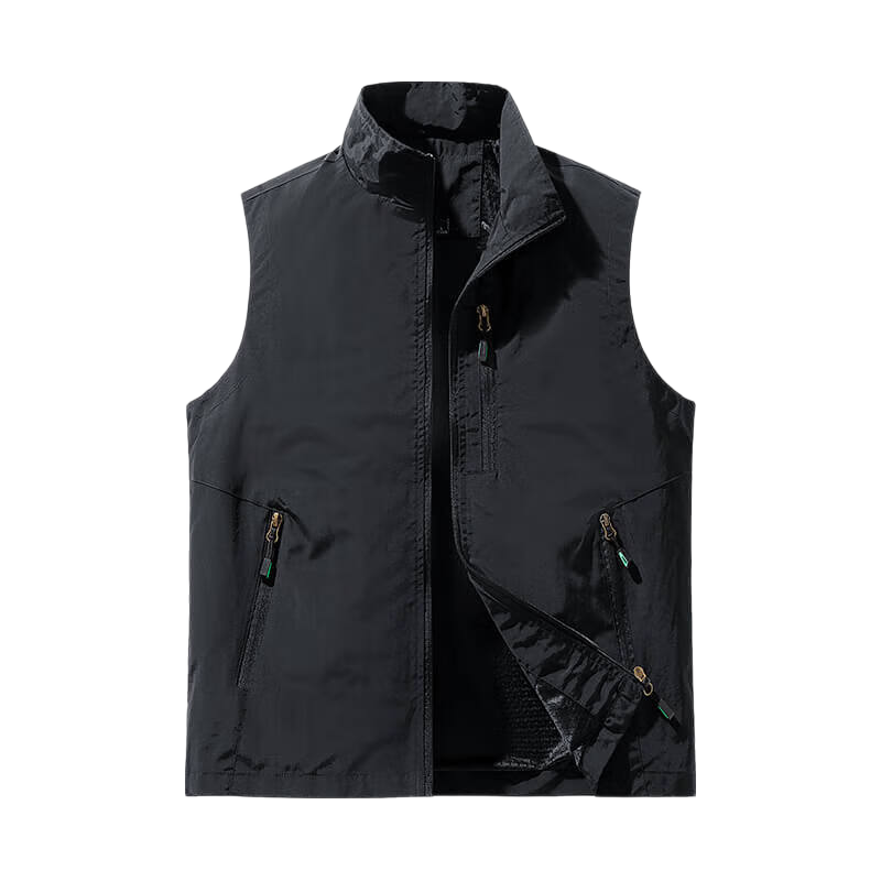 TUCANO Men's Spring Summer Outdoor Vest Fishing Photography Jacket Military Green XL