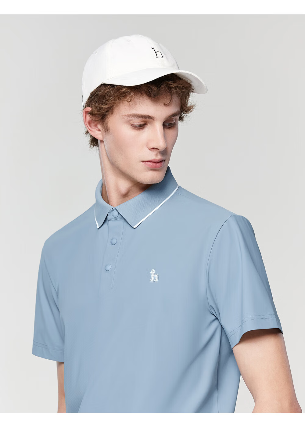 HAZZYS Men's Summer Top [Sun Protection/Cooling] Simple Short Sleeve Polo Shirt ASTZE0DBF08 15