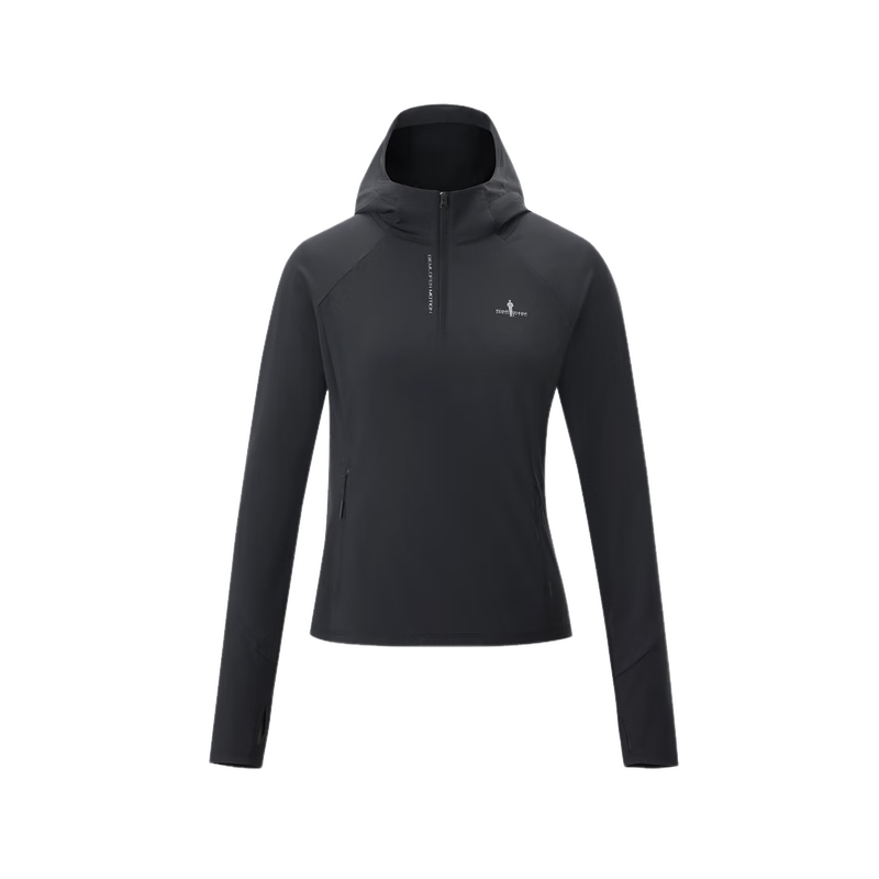 Biyinlefen [Sun Protection Cooling] 2026 Spring New Women's Outdoor Sports Casual Stand Collar Long Sleeve T-Shirt