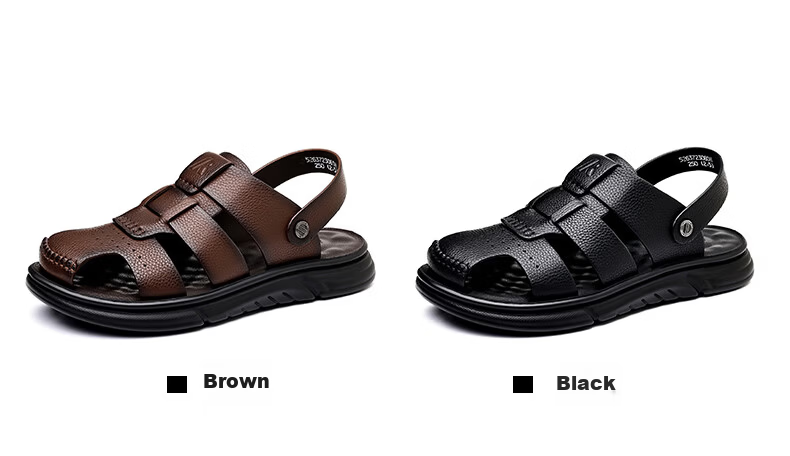 Aokang Summer Men's Casual Beach Sandals Black Size 41 11