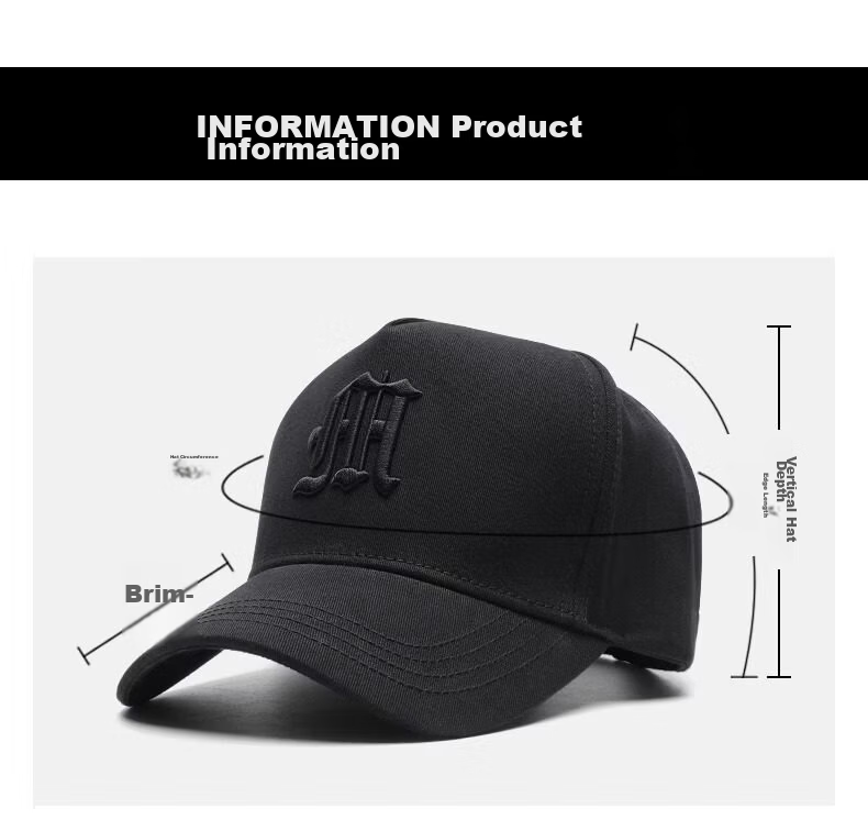 Ning'an Oversized High-Top Baseball Cap for Men and Women, Trendy Brand, Extra Large and Deep with Wide Brim, Face-Slimming Sun Protection Duckbill Hat 10