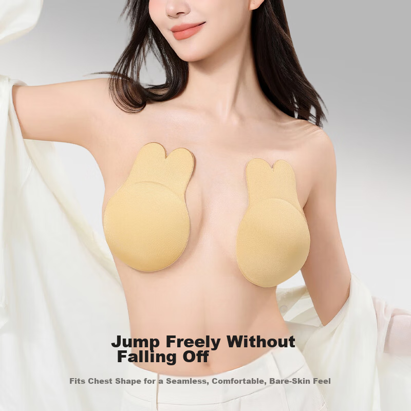 LangSha Invisible Adhesive Bra Pads for Women, Nude Sensation, Anti-Outline, Anti-Exposure, Thickened Push-Up Bra Inserts for Small and Flat Chests 3