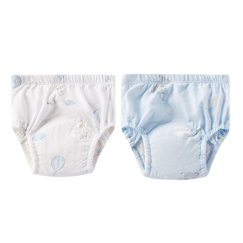 PurCotton Baby Training Pants 2 Pieces [No Softener], Baby Toilet Training Diapers, Washable Diapers, Scientific Weaning from Disposable Diapers