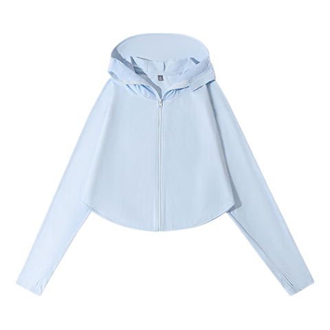 JEANSWEST Women's Summer UPF50+ Ice Silk Cooling Cape with Large Brim Sun Protection Jacket White M