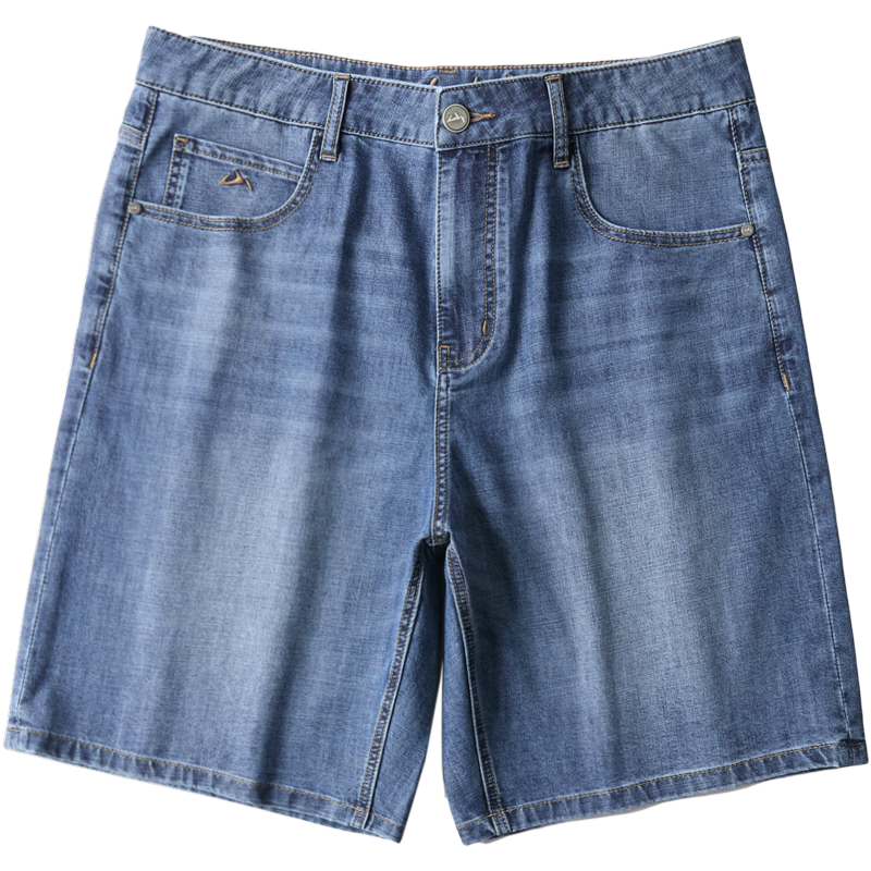HLA Hailan Home Men's Denim Shorts 26 Mountain Series Five-Pocket Cool Summer Pants