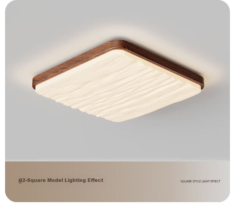ARROW Pendant Light, Antique Style Full Spectrum Walnut Color Natural Wood Ceiling Eye Protection Living Room Main Light Bedroom Lamp 14