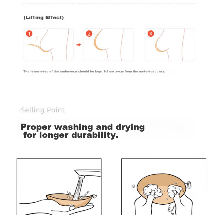 Yiershuang Strapless Adhesive Bra for Women, Invisible Seamless Push-Up Bra for Wedding Dress, Anti-Exposure, No Shoulder Strap, Gathered Cup 16