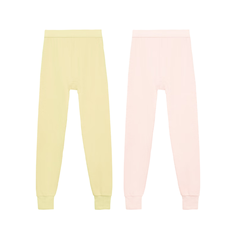 Hodo Pure Cotton Autumn Long Johns for Women, Lightweight Thermal Underwear, Ladies' Thermal Pants, 2-Pack Set 3, 170/95