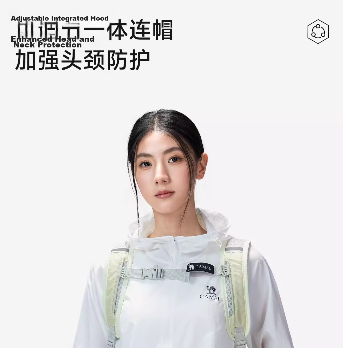 Camel Women's Outdoor Original Yarn Sun Protection Jacket 2026 Spring Summer New UPF1000 Cooling Water-Repellent Sports Coat 19