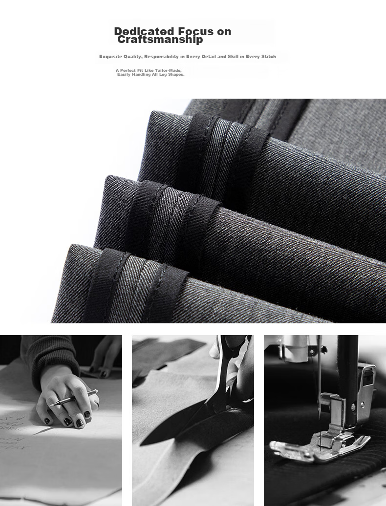 FIRS Anti-Wrinkle Non-Iron Double-Pleat Men's Business Straight-Leg Pants Loose Workwear Casual Trousers for Men 10