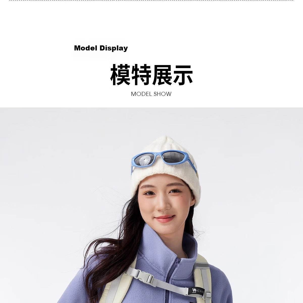 CAMEL Women's Stand Collar Fleece Jacket Double-Sided Plush Warm Anti-Static Hiking Windproof Polar Fleece Coat Men's 17