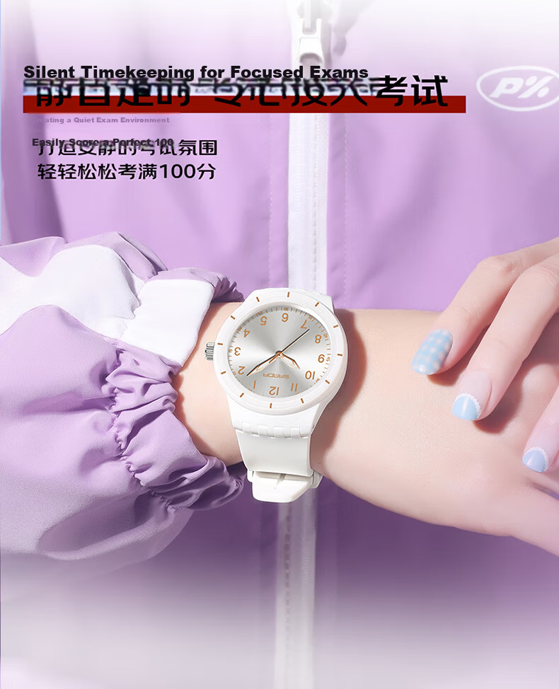 GEORGCOUNT Student Exam Watch for Boys and Girls Waterproof Mechanical Silent Quartz for Middle and High School Students 4
