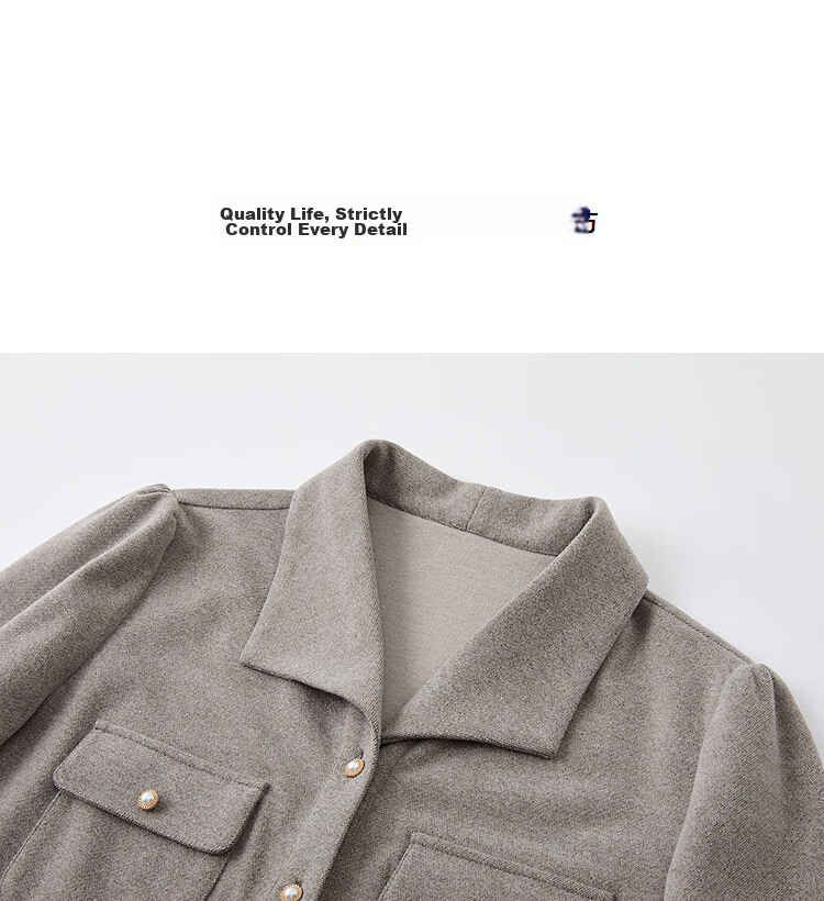 Demana Hyaluronic Acid Shirt Winter Elegant Commuter Lapel Flap Button Loose Small Size Women's Blouse 12