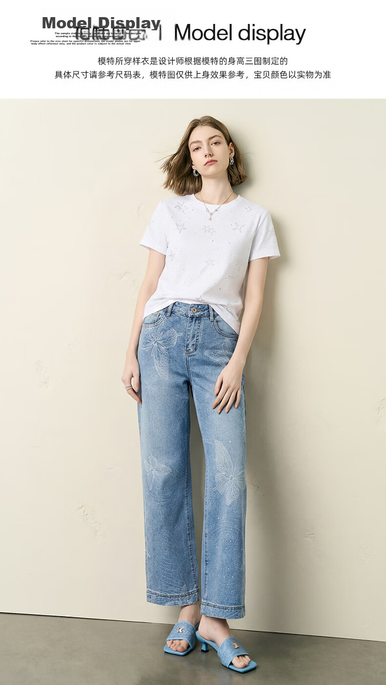 Yanyu White Short Sleeve T-Shirt Women 2026 Summer Round Neck Loose Casual Basic High-End Top White S 8