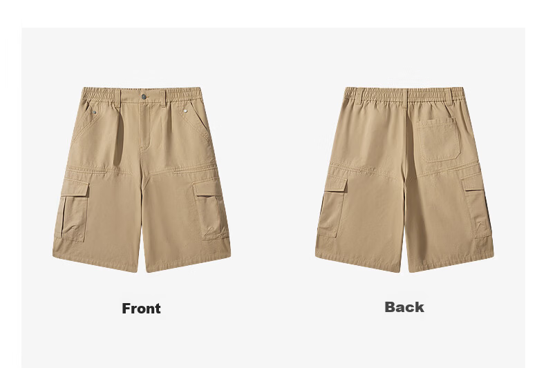 CABBEEN Vintage Denim Cargo Shorts Men Large Pocket Workwear Outdoor Durable Breathable Summer 2026 18