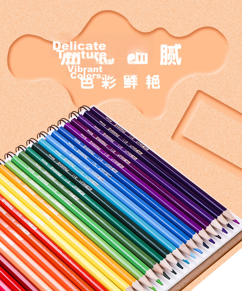 Disney 48-Color Wooden Hexagonal Colored Pencils for Students, Art Drawing, Sketching, Hand Drawing, Children's Paint Brush Set with Spider-Man D01194A 8