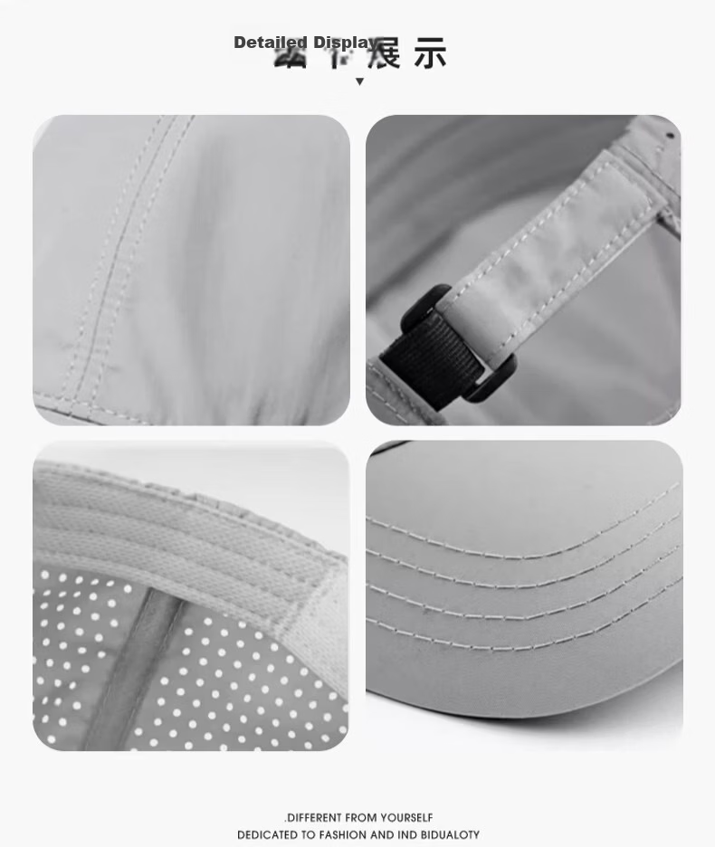 HAOGUAN Quick-Dry Breathable Baseball Cap Men's Summer Outdoor Sunshade Thin Large Head Circumference Sun Protection Duckbill Hat for Women 9