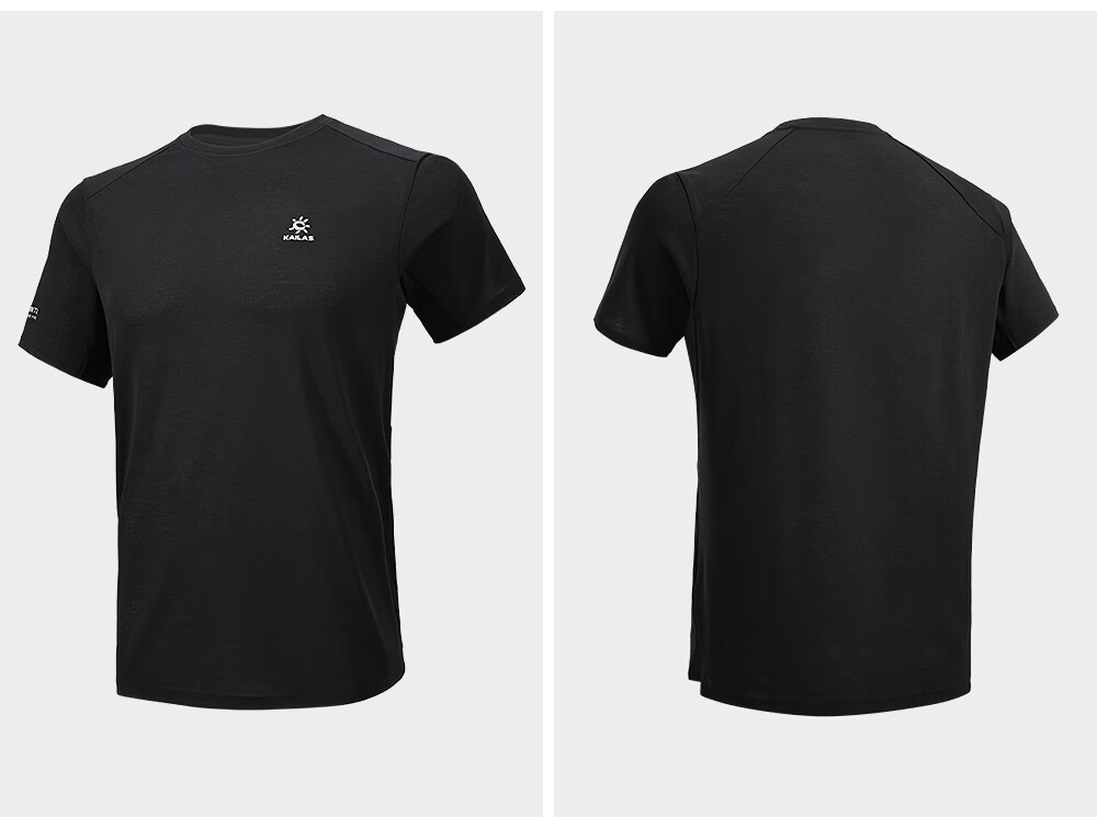 KAILAS Merino Wool Crew Neck Short Sleeve T-Shirt Men Moisture-Wicking Quick-Dry Summer Sports Outdoor Hiking 9