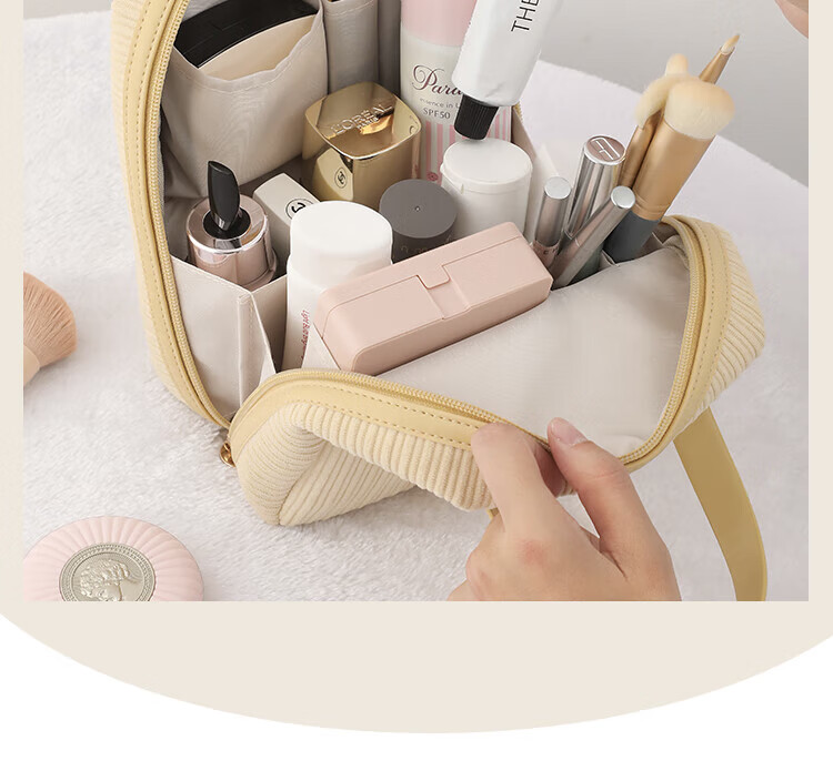 Lehuolvxing Cosmetic Bag, Portable Large Capacity, Stylish, for Washing Cosmetics And Skincare Products, Handheld Storage Bag, Essential for Women's Travel And Business Trips 14