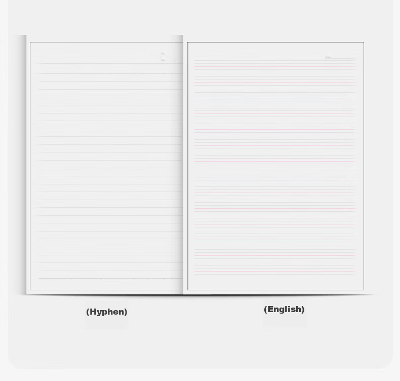 Deli B5/60 Sheets Lined Paper, Smooth Writing Paper, English Notebook, Wirebound Soft Cover Notebook for Homework And Notes, Study Supplies, Single Notebook WB560-P 4