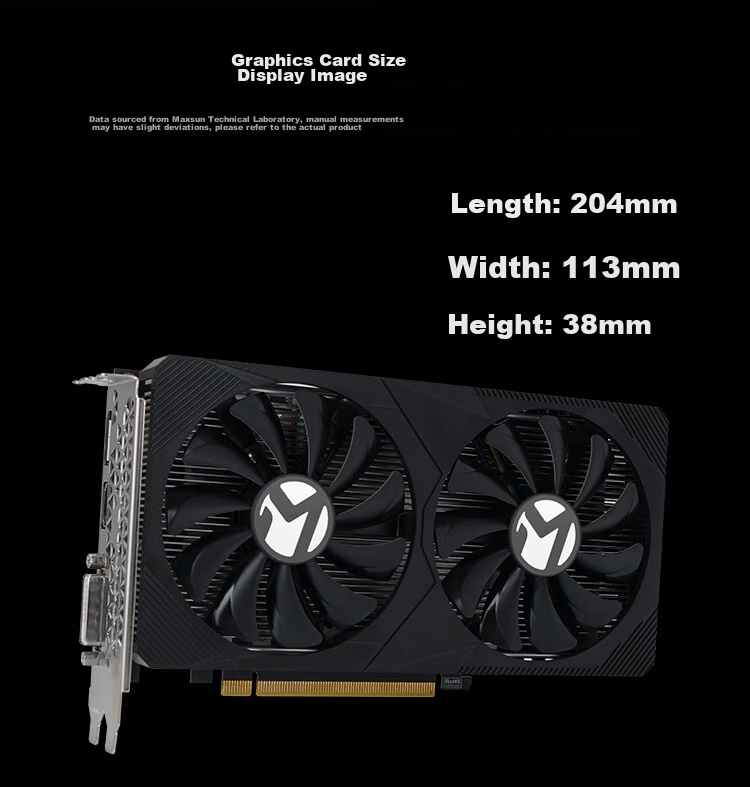MAXSUN MS-GTX1650 TR 4GD6 Desktop Gaming Graphics Card 6