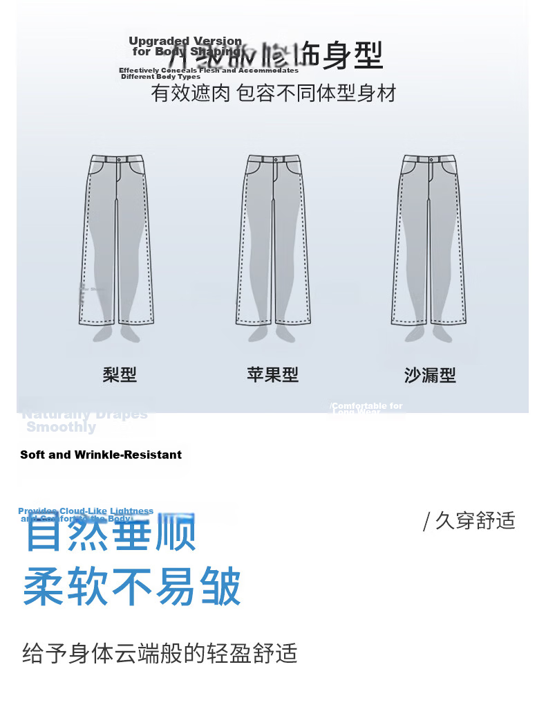 Langsha Tencel Cotton Lyocell 2026 Spring Summer Loose Wide-Leg Pants Slimming Breathable Cool Ice Silk Trousers 11