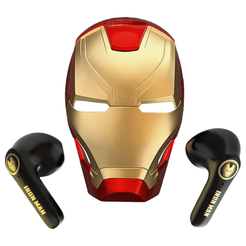 Disney Marvel Gaming Bluetooth Semi-In-Ear True Wireless Low Latency Earphones for Men Compatible with Huawei Apple RedMagic IQOO HMS7 Iron Man Edition