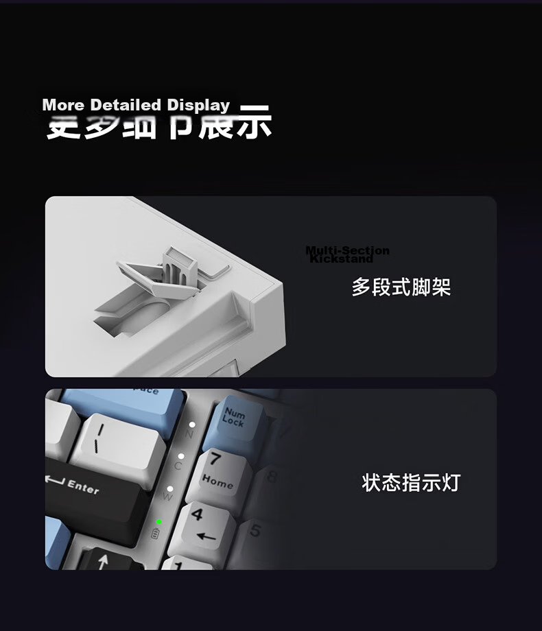 Ikbc Answer 98 Three-Mode RGB Window White Wired Gaming Keyboard Mahjong Switch 42g Switch 13