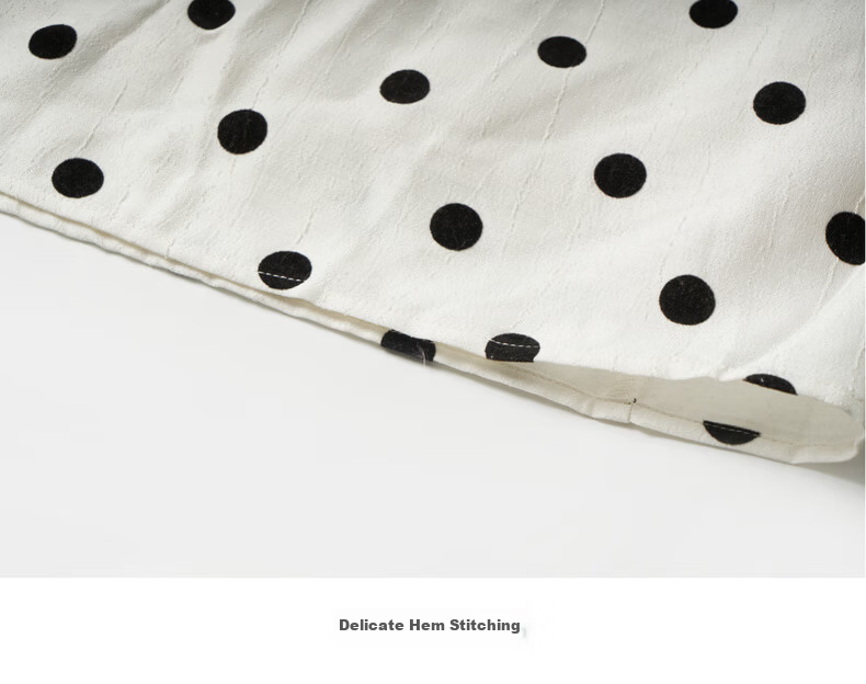 Olrain Eurielle Summer Women's Simple Elegant Adjustable Strap V-Neck French Polka Dot Slip Dress Women Polka Dot XL 24