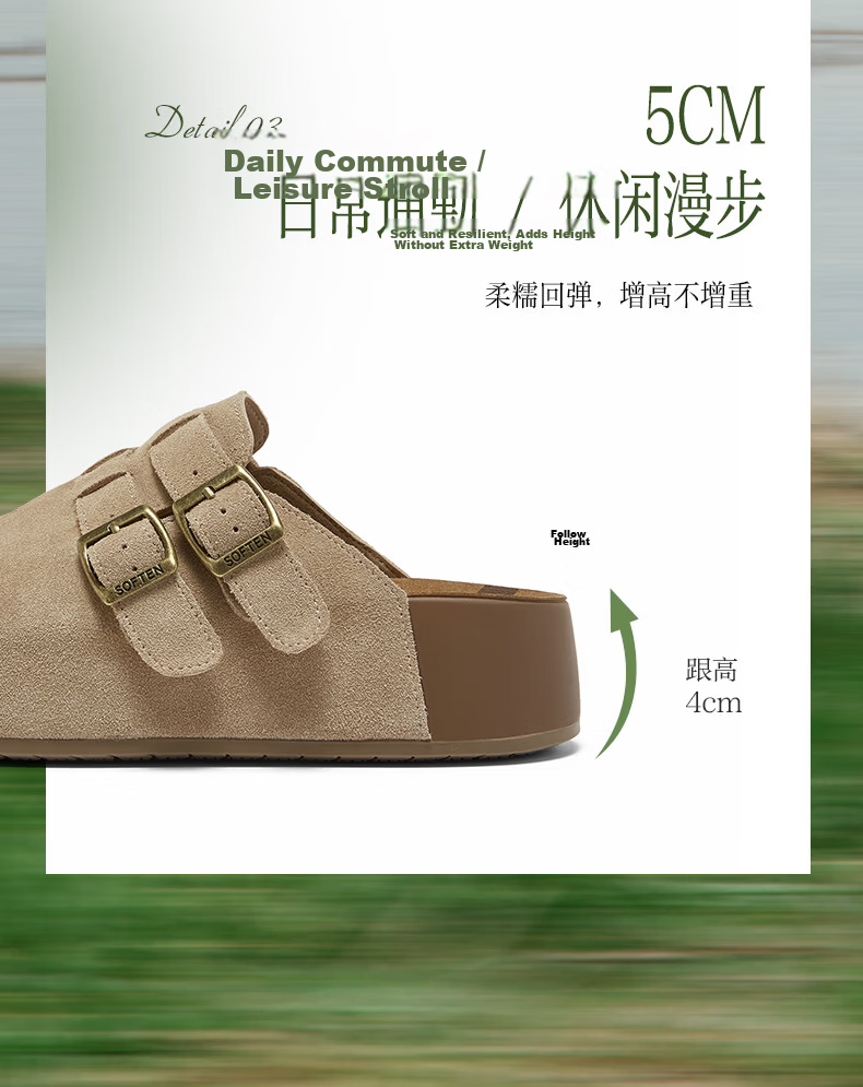BASTO 26 Summer Birkenshoe Vintage Outdoor Casual Women's Sandals U2626BH6 Apricot Size 37 9