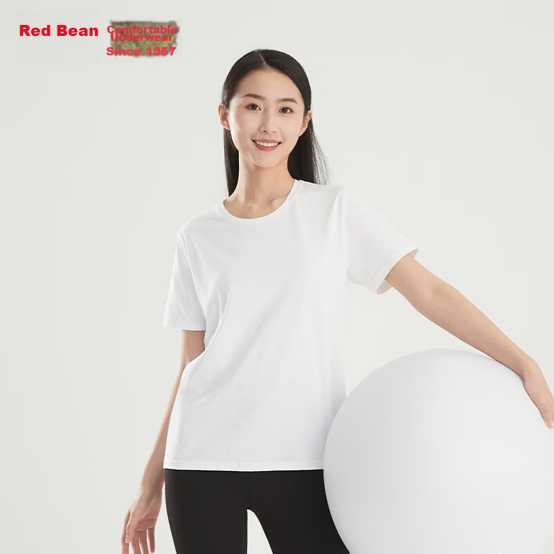 Hodo Forest Women's Round Neck Short Sleeve Antibacterial Quick-Dry Soft Sweat-Absorbing Non-Elastic Base Layer Shirt